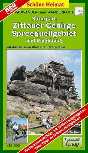 Doktor Barthel Wander- und Radwanderkarten, Zittauer Gebirge, Spreequellgebiet und Umgebung: Mit Anschluss an Kloster St. Marienthal (Schöne Heimat)